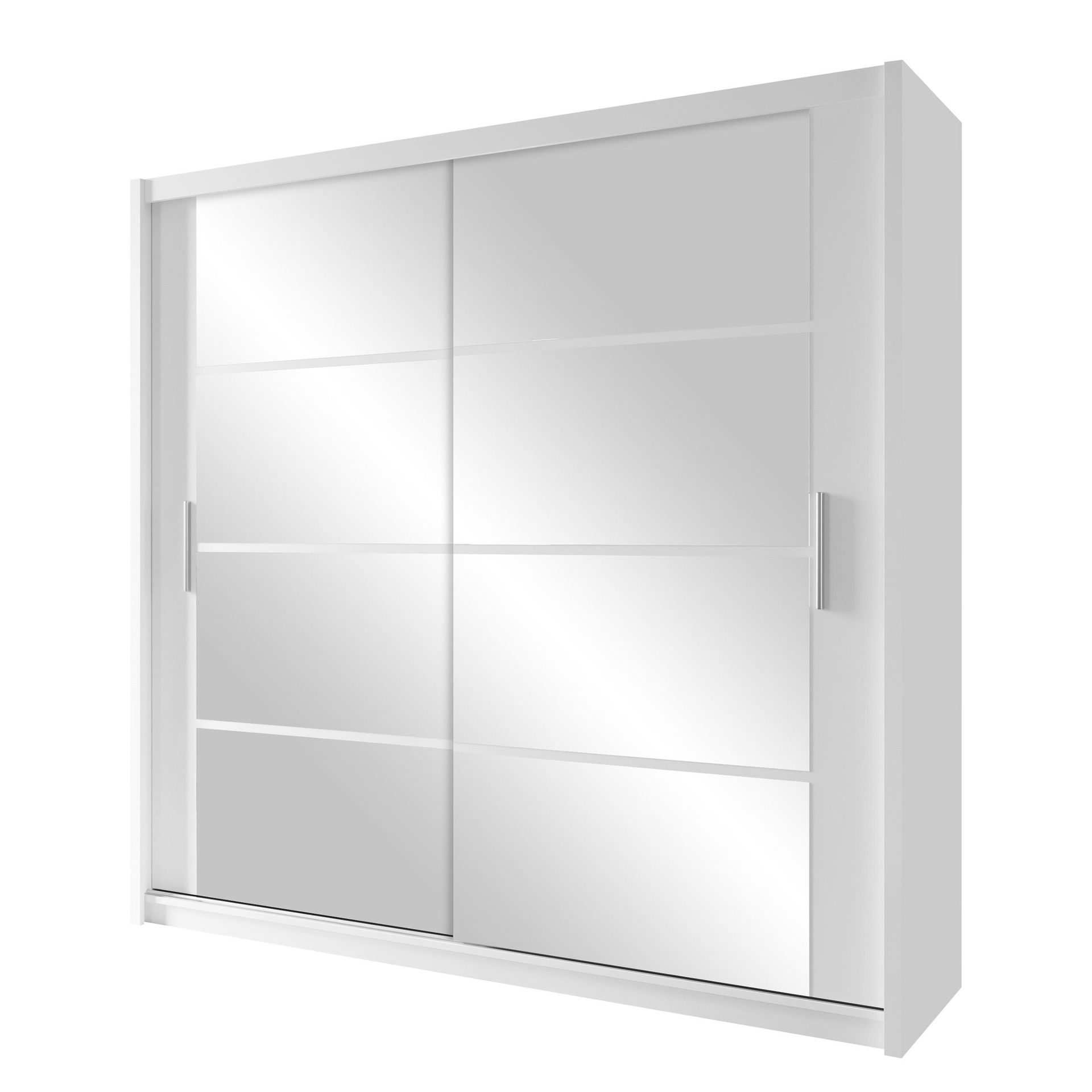 Norrebon Garderobe med speil 203x215 cm - hvit