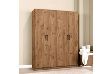 Olera Garderobe 140x180 cm - Natur - Oppbevaring - Klesoppbevaring - Garderober & garderobesystem - Garderobeskap & klesskap
