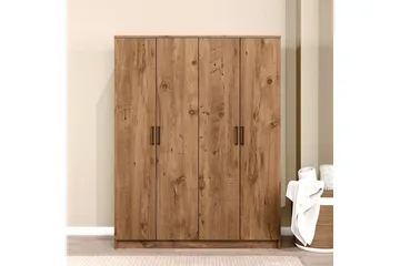 Olera Garderobe 140x180 cm - Natur - Oppbevaring - Klesoppbevaring - Garderober & garderobesystem - Garderobeskap & klesskap