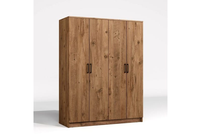 Olera Garderobe 140x180 cm - Natur - Oppbevaring - Klesoppbevaring - Garderober & garderobesystem - Garderobeskap & klesskap