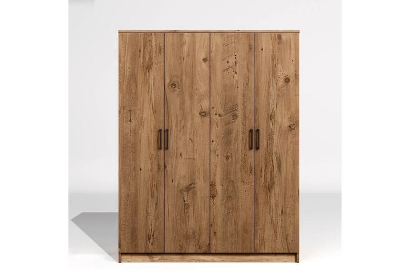 Olera Garderobe 140x180 cm - Natur - Oppbevaring - Klesoppbevaring - Garderober & garderobesystem