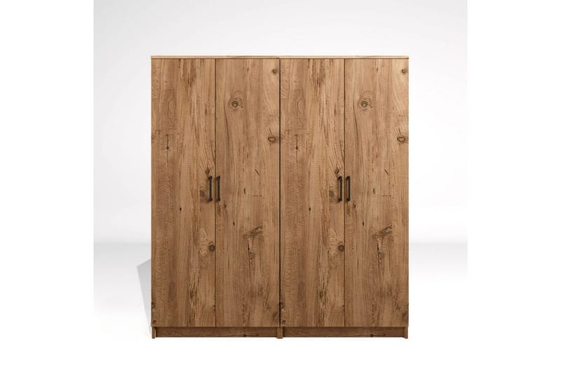Olera Garderobe 160x180 cm - Natur - Oppbevaring - Klesoppbevaring - Garderober & garderobesystem - Hjørnegarderobe