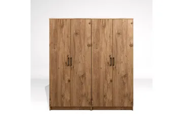 Olera Garderobe 160x180 cm - Natur - Oppbevaring - Klesoppbevaring - Garderober & garderobesystem - Garderobeskap & klesskap