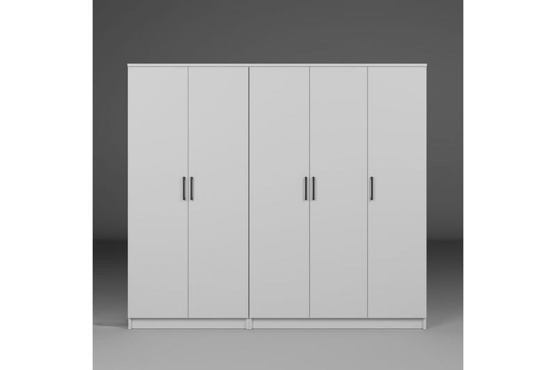 Olera Garderobe 200x180 cm - Hvit - Oppbevaring - Klesoppbevaring - Garderober & garderobesystem