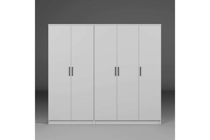 Olera Garderobe 200x180 cm - Hvit - Oppbevaring - Klesoppbevaring - Garderober & garderobesystem