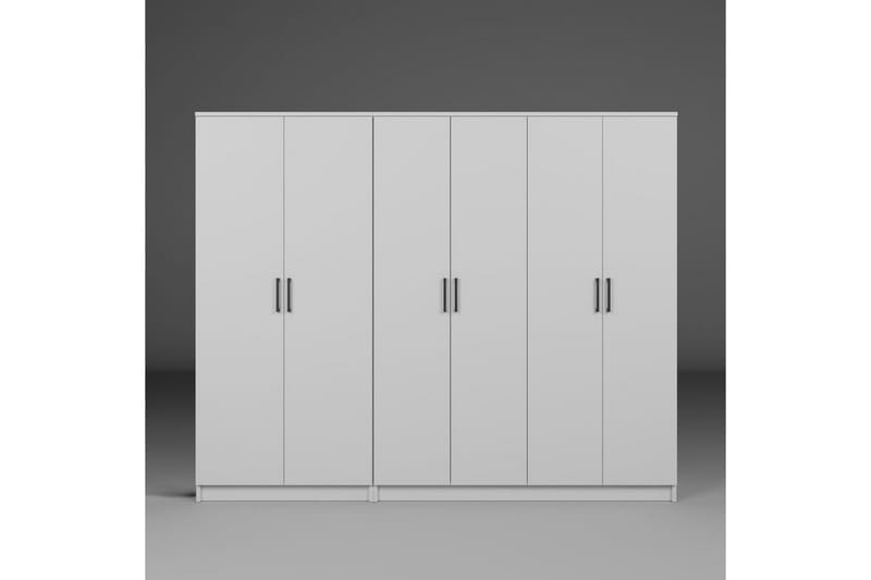 Olera Garderobe 220x180 cm - Hvit - Oppbevaring - Klesoppbevaring - Garderober & garderobesystem