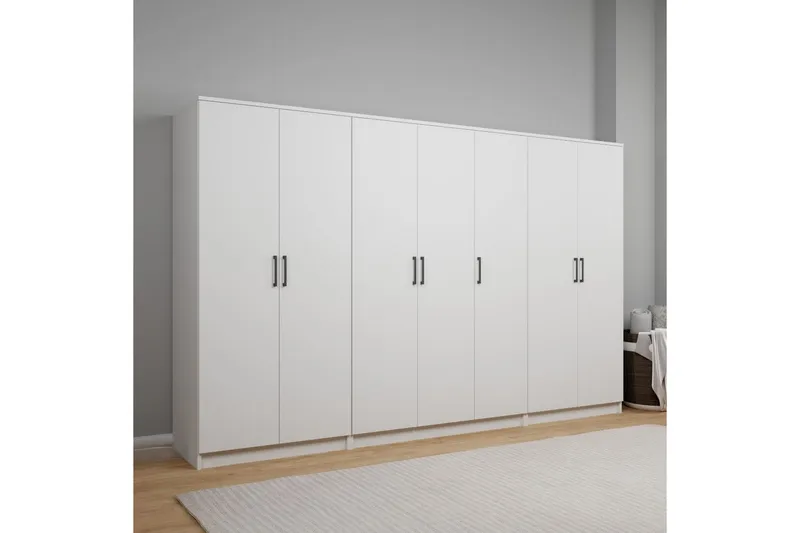Olera Garderobe 280x180 cm, Hvit
