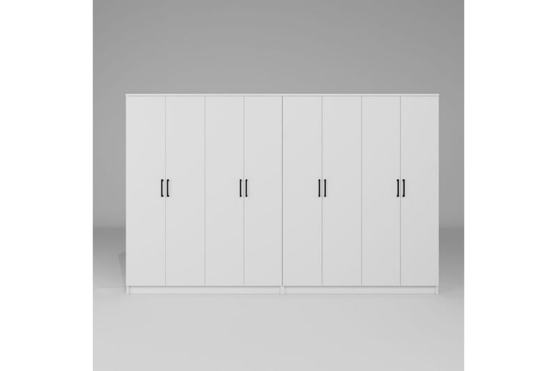 Olera Garderobe 280x180 cm - Hvit - Oppbevaring - Klesoppbevaring - Garderober & garderobesystem