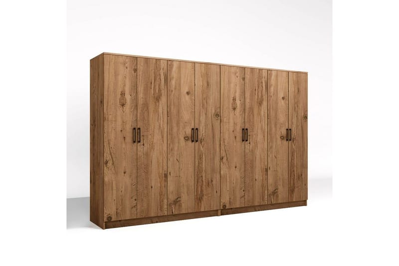 Olera Garderobe 280x180 cm - Natur - Oppbevaring - Klesoppbevaring - Garderober & garderobesystem