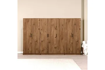 Olera Garderobe 280x180 cm - Natur - Oppbevaring - Klesoppbevaring - Garderober & garderobesystem - Garderobeskap & klesskap