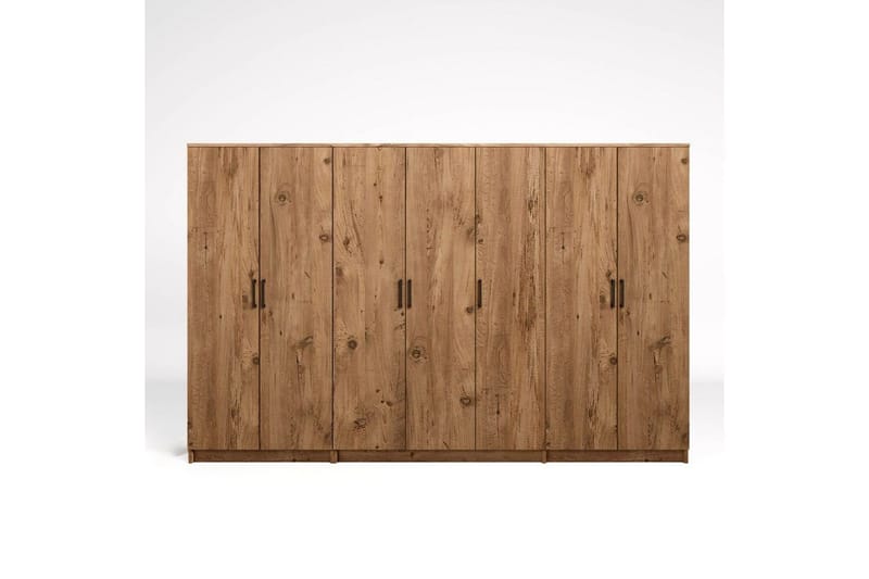 Olera Garderobe 280x180 cm - Natur - Oppbevaring - Klesoppbevaring - Garderober & garderobesystem - Garderobeskap & klesskap