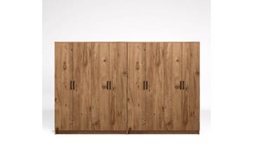 Olera Garderobeskap 280 cm i Lyst Tre - Brun - Oppbevaring - Klesoppbevaring - Garderober & garderobesystem