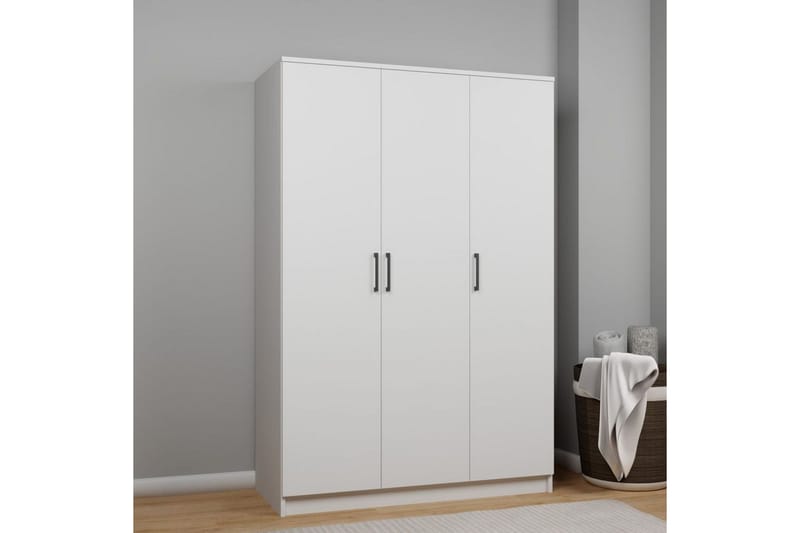 Olera Garderobesskåp 120x180 cm - Hvit - Oppbevaring - Klesoppbevaring - Garderober & garderobesystem - Garderobeskap & klesskap