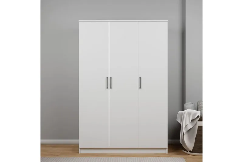 Olera Garderobesskåp 120x180 cm - Hvit - Oppbevaring - Klesoppbevaring - Garderober & garderobesystem - Hjørnegarderobe