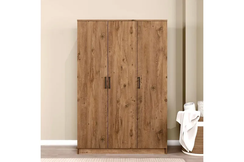 Olera Garderobesskåp 120x180 cm - Natur - Oppbevaring - Klesoppbevaring - Garderober & garderobesystem - Hjørnegarderobe