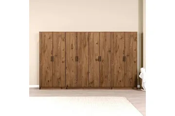 Olera Garderobesskåp 300x180 cm - Natur - Oppbevaring - Klesoppbevaring - Garderober & garderobesystem - Garderobeskap & klesskap