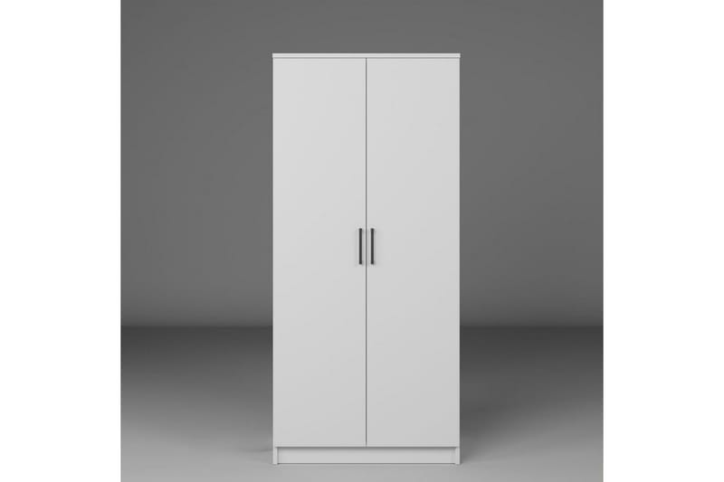 Olera Garderobesskåp 80x180 cm - Hvit - Oppbevaring - Klesoppbevaring - Garderober & garderobesystem - Hjørnegarderobe