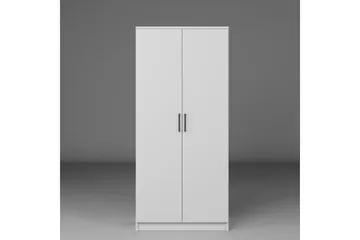Olera Garderobesskåp 80x180 cm - Hvit - Oppbevaring - Klesoppbevaring - Garderober & garderobesystem - Garderobeskap & klesskap