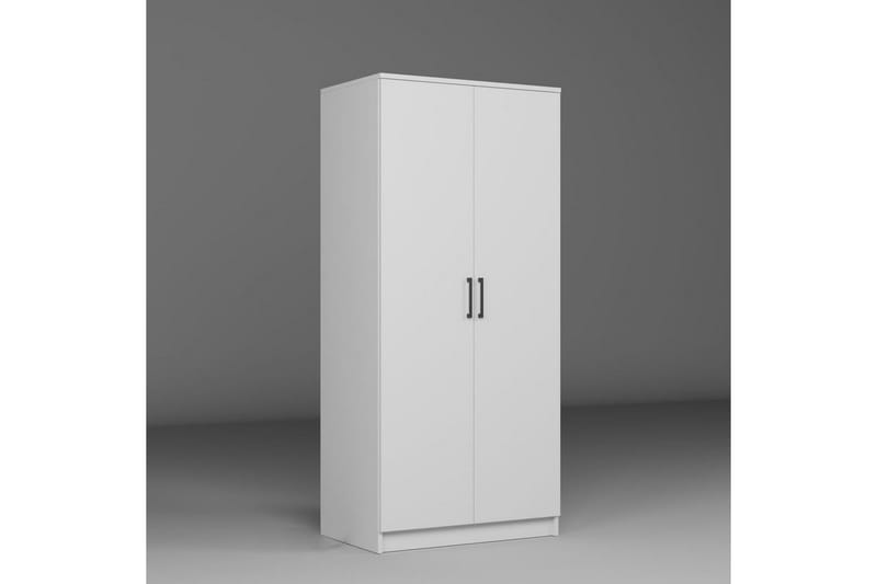 Olera Garderobesskåp 80x180 cm - Hvit - Oppbevaring - Klesoppbevaring - Garderober & garderobesystem - Hjørnegarderobe