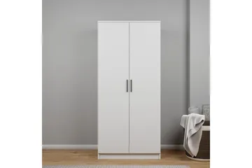 Olera Garderobesskåp 80x180 cm - Hvit - Oppbevaring - Klesoppbevaring - Garderober & garderobesystem - Garderobeskap & klesskap