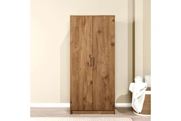 Olera Garderobesskåp 80x180 cm - Natur - Oppbevaring - Klesoppbevaring - Garderober & garderobesystem - Garderobeskap & klesskap
