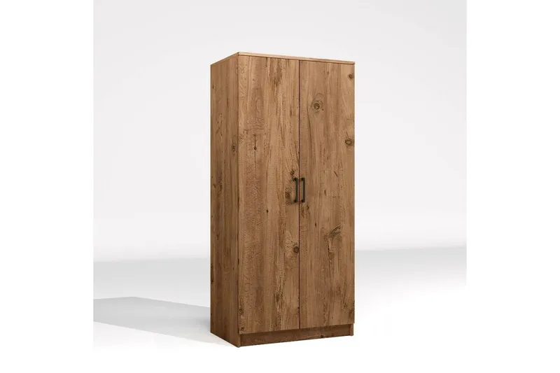 Olera Garderobesskåp 80x180 cm - Natur - Oppbevaring - Klesoppbevaring - Garderober & garderobesystem - Garderobeskap & klesskap