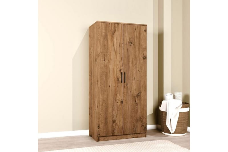 Olera Garderobesskåp 80x180 cm - Natur - Oppbevaring - Klesoppbevaring - Garderober & garderobesystem - Garderobeskap & klesskap