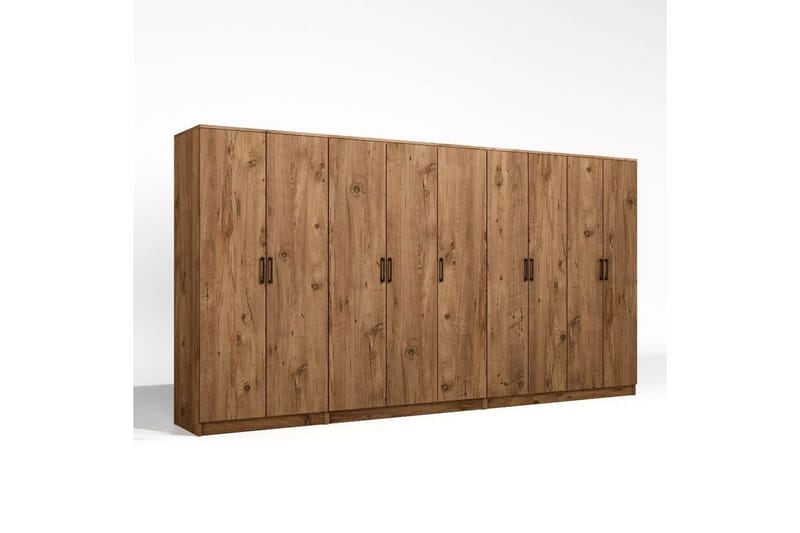 Olera Hjørnegarderobe 340x180 cm - Natur - Oppbevaring - Klesoppbevaring - Garderober & garderobesystem - Garderobeskap & klesskap