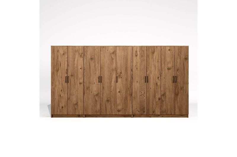 Olera Hjørnegarderobe 340x180 cm - Natur - Oppbevaring - Klesoppbevaring - Garderober & garderobesystem - Garderobeskap & klesskap
