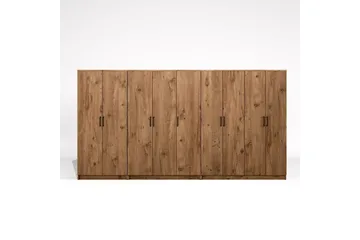 Olera Hjørnegarderobe 340x180 cm - Natur - Oppbevaring - Klesoppbevaring - Garderober & garderobesystem - Garderobeskap & klesskap