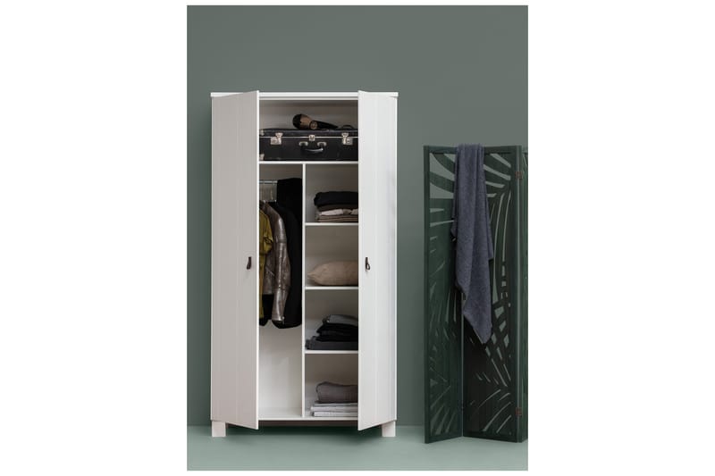 Ollerz Garderobe 55x111 cm - Hvit - Garderober & garderobesystem - Garderobeskap & klesskap