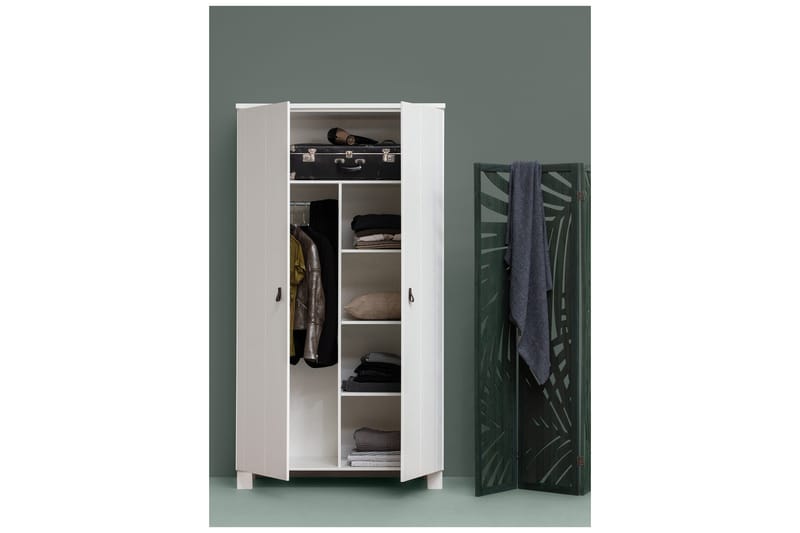 Ollerz Garderobe 55x111 cm - Hvit - Oppbevaring - Klesoppbevaring - Garderober & garderobesystem