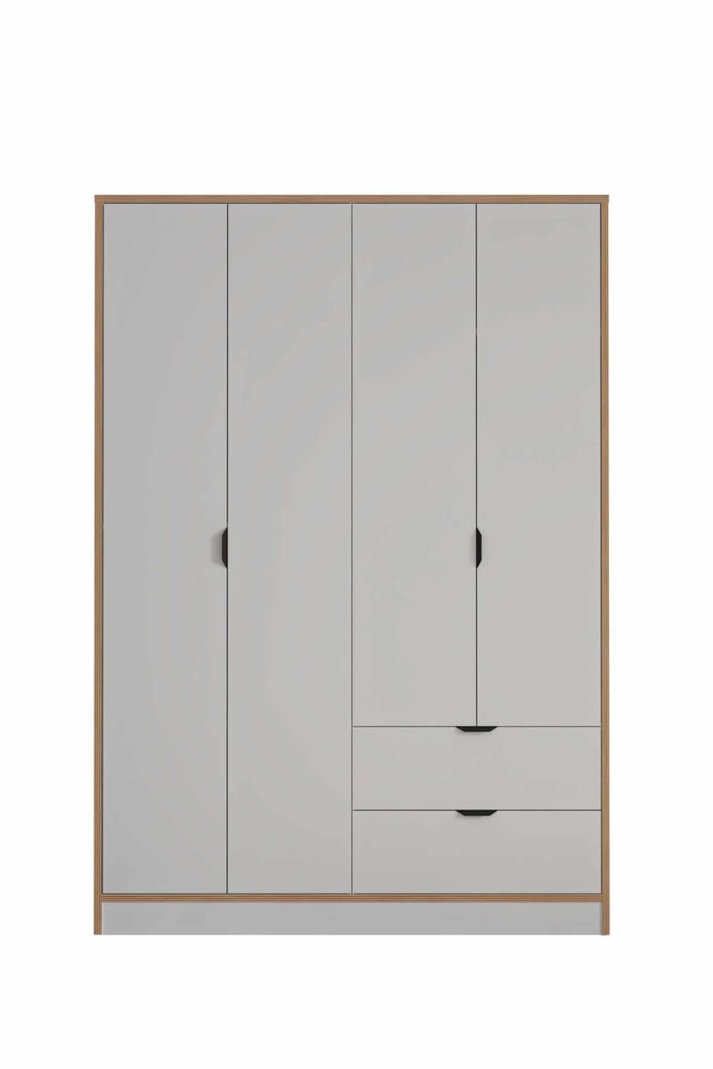 Olyros garderobe 145x182 cm, Hvit