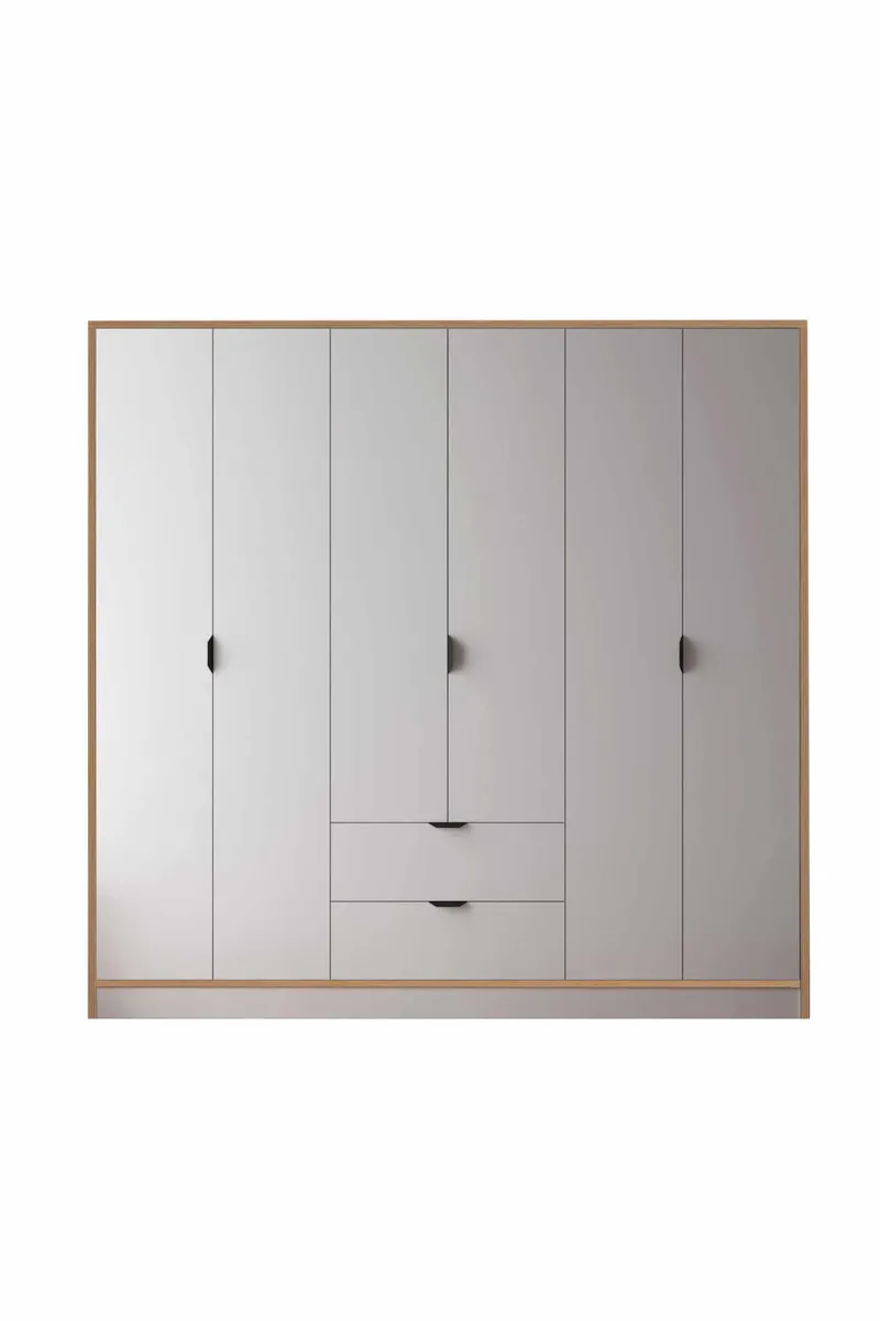 Olyros garderobe 190x182 cm, Hvit