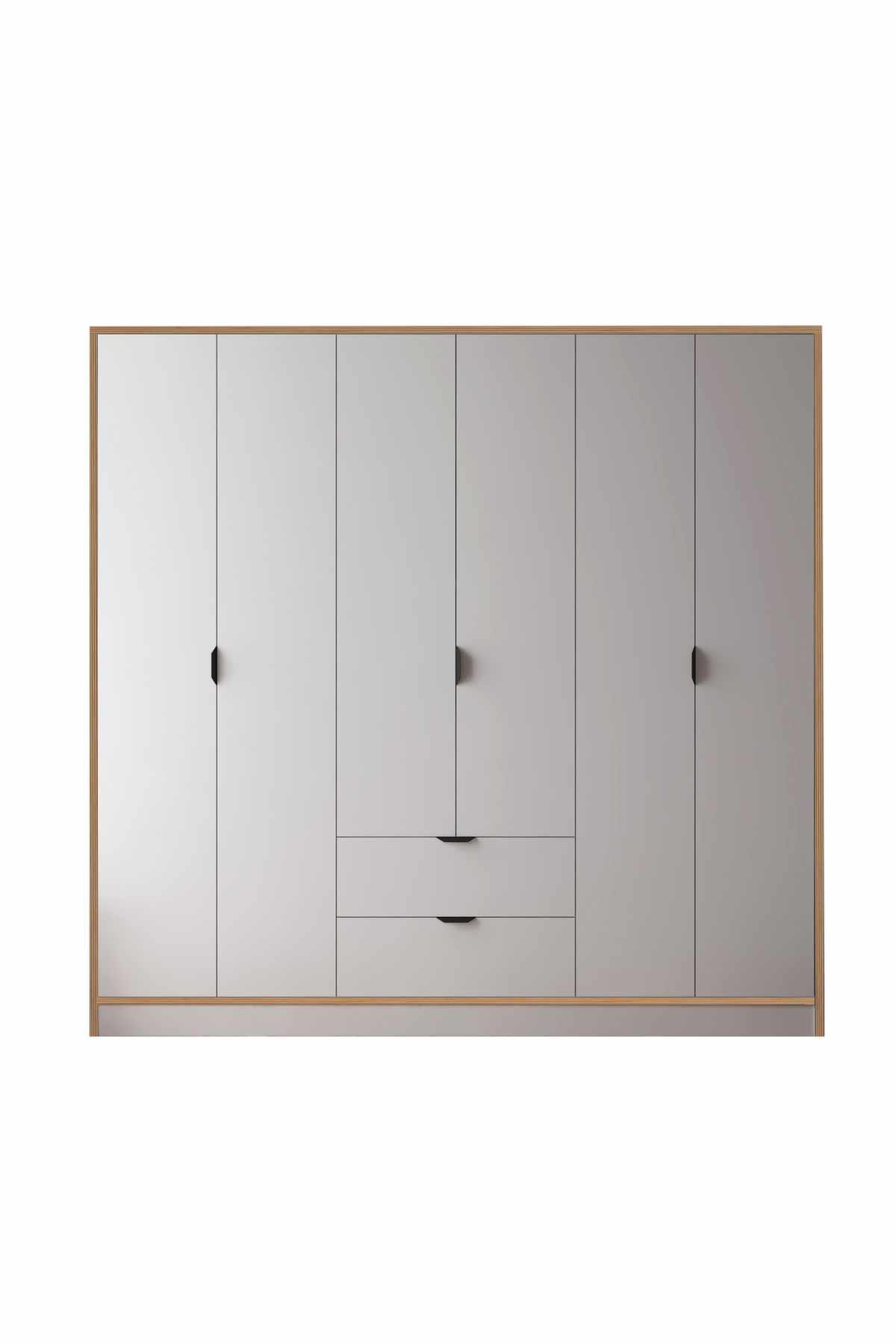 Olyros garderobe 190x182 cm - Hvit