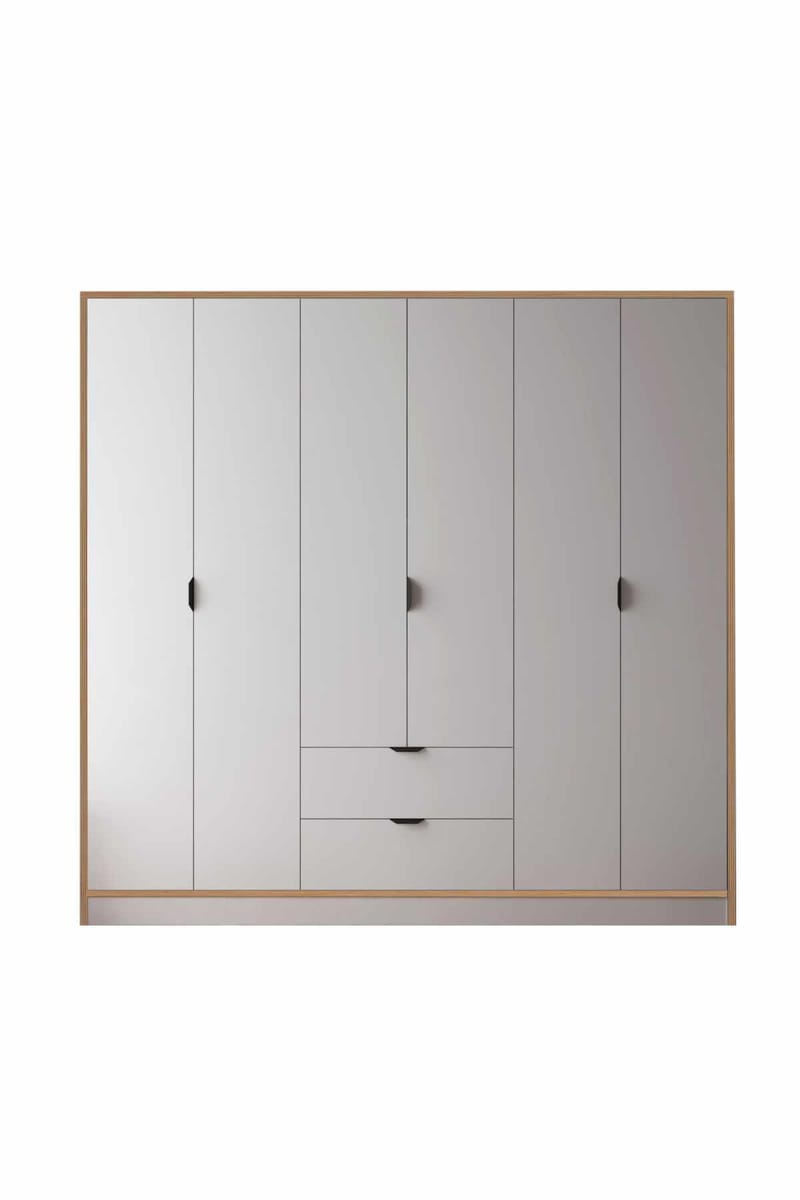 Olyros garderobe 190x182 cm, Hvit