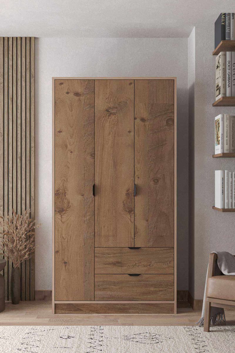 Olyros garderobe 97x182 cm - Atlas Furu - Oppbevaring - Klesoppbevaring - Garderober & garderobesystem - Garderobeskap & klesskap