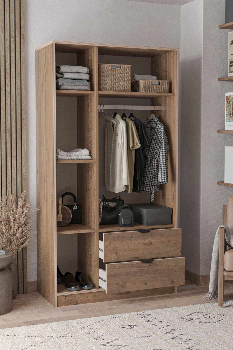 Olyros garderobe 97x182 cm - Atlas Furu - Oppbevaring - Klesoppbevaring - Garderober & garderobesystem - Garderobeskap & klesskap