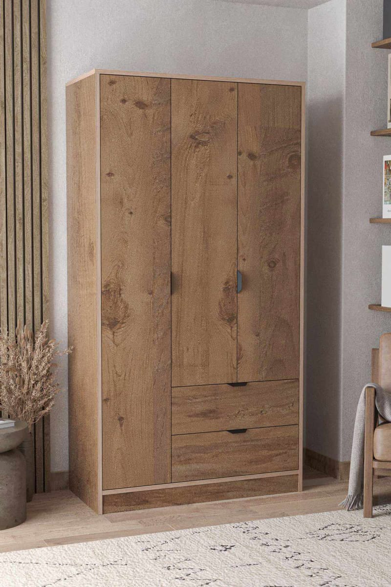 Olyros garderobe 97x182 cm - Atlas Furu - Oppbevaring - Klesoppbevaring - Garderober & garderobesystem - Garderobeskap & klesskap