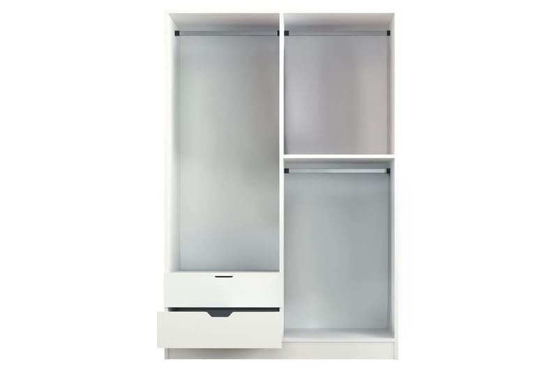 Omrin Garderobe 120x180 cm - Matt Hvit - Oppbevaring - Klesoppbevaring - Garderober & garderobesystem