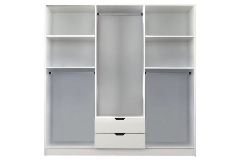 Omrin Garderobe 180x180 cm - Matt Hvit - Oppbevaring - Klesoppbevaring - Garderober & garderobesystem