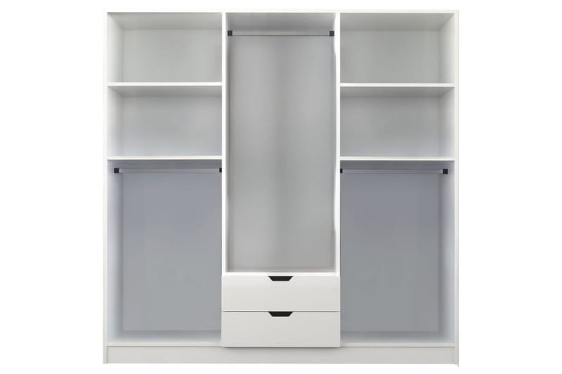 Omrin Garderobe 180x180 cm - Matt Hvit - Oppbevaring - Klesoppbevaring - Garderober & garderobesystem