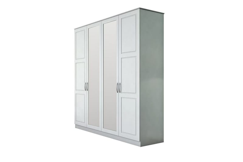 Orlenis Garderobe 140x184 cm, Matt Hvit