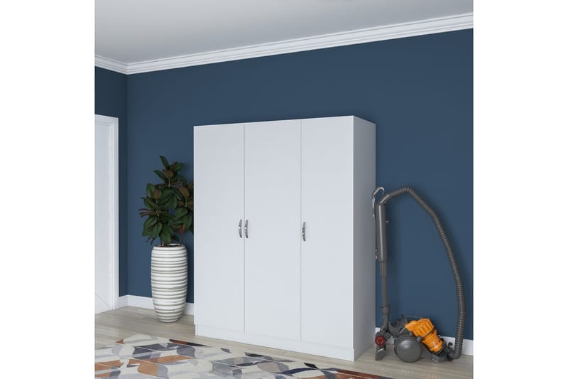 Ostin Garderobe 55x145 cm - Hvit - Oppbevaring - Klesoppbevaring - Garderober & garderobesystem