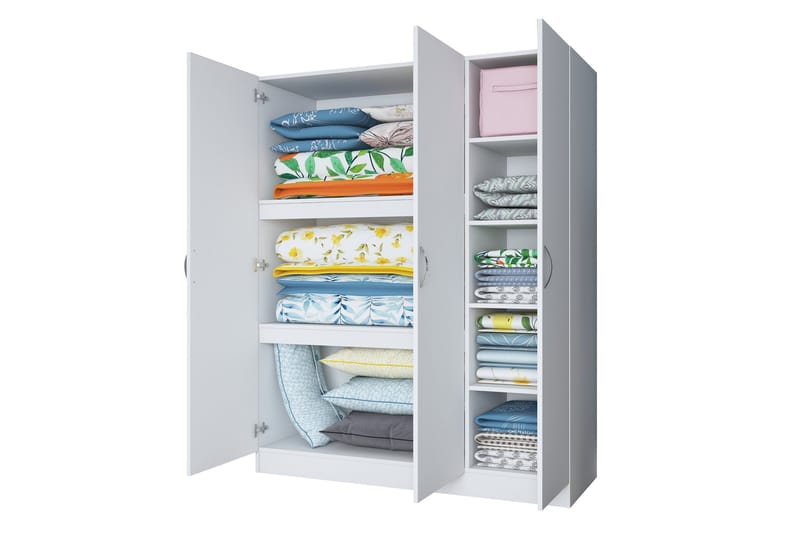 Ostin Garderobe 55x145 cm - Hvit - Oppbevaring - Klesoppbevaring - Garderober & garderobesystem