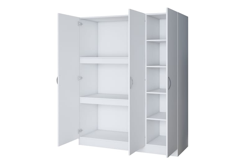 Ostin Garderobe 55x145 cm - Hvit - Oppbevaring - Klesoppbevaring - Garderober & garderobesystem