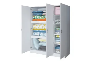Ostin Garderobe 55x145 cm - Hvit - Oppbevaring - Klesoppbevaring - Garderober & garderobesystem