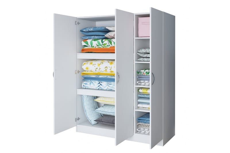 Ostin Garderobe 55x145 cm - Hvit - Oppbevaring - Klesoppbevaring - Garderober & garderobesystem