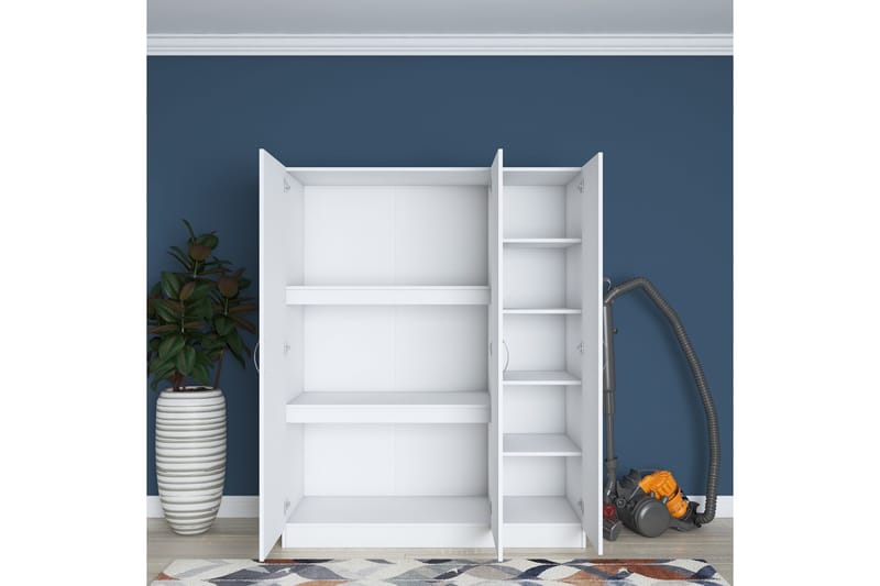 Ostin Garderobe 55x145 cm - Hvit - Oppbevaring - Klesoppbevaring - Garderober & garderobesystem
