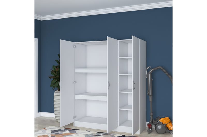 Ostin Garderobe 55x145 cm - Hvit - Oppbevaring - Klesoppbevaring - Garderober & garderobesystem